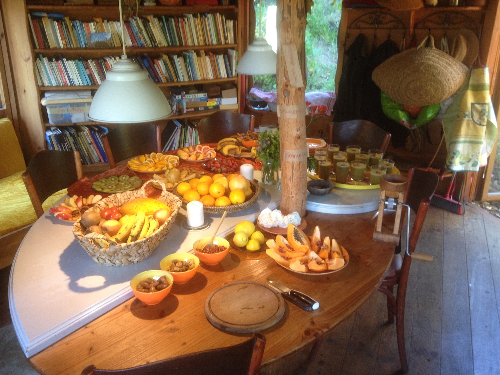 Fruchtbüffet im Küchenhäuschen